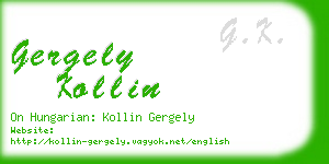 gergely kollin business card